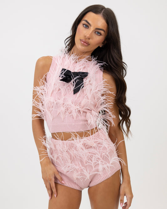 PINK FEATHER SET