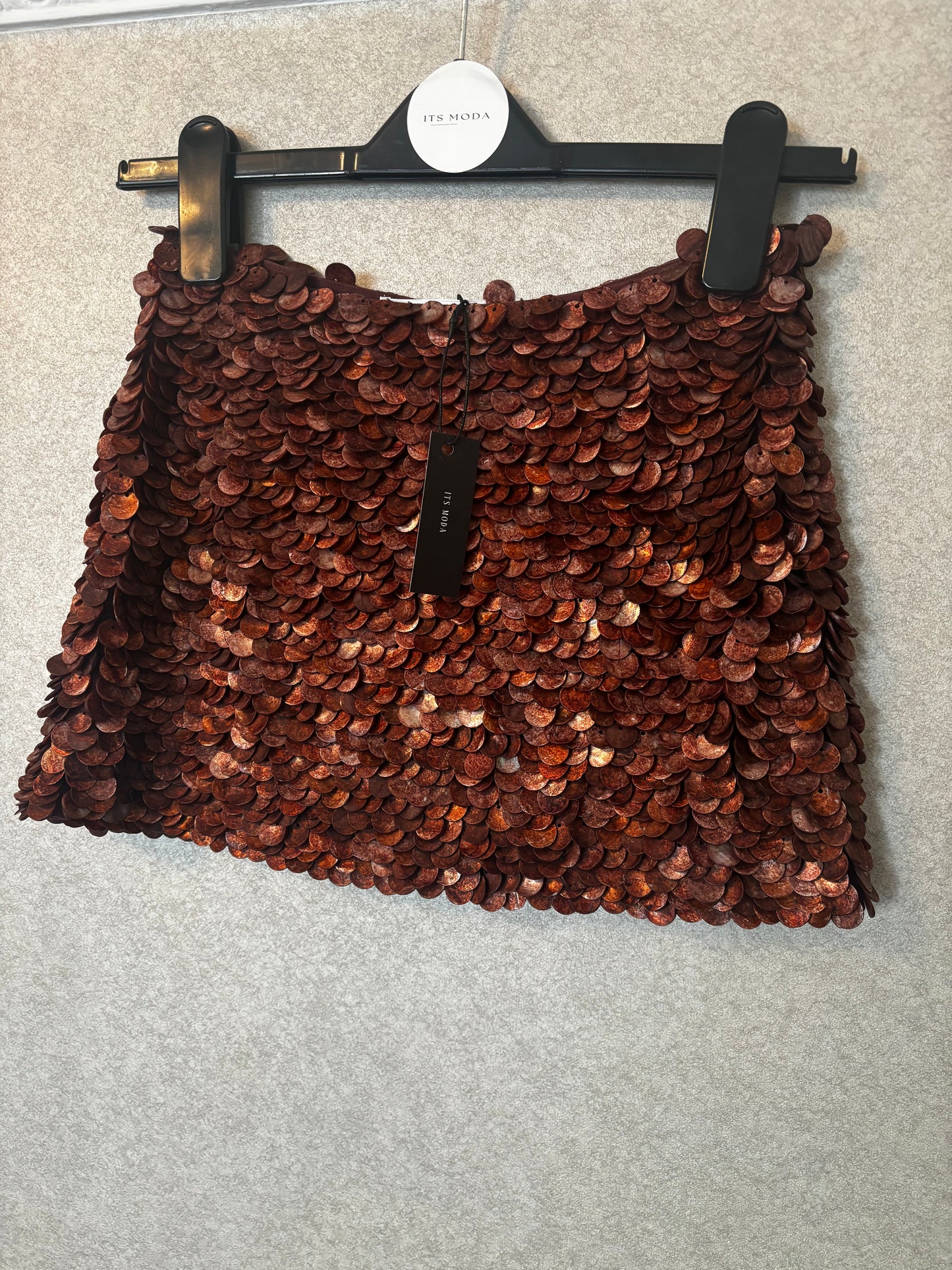 Brown Shell Skirt - In Stock