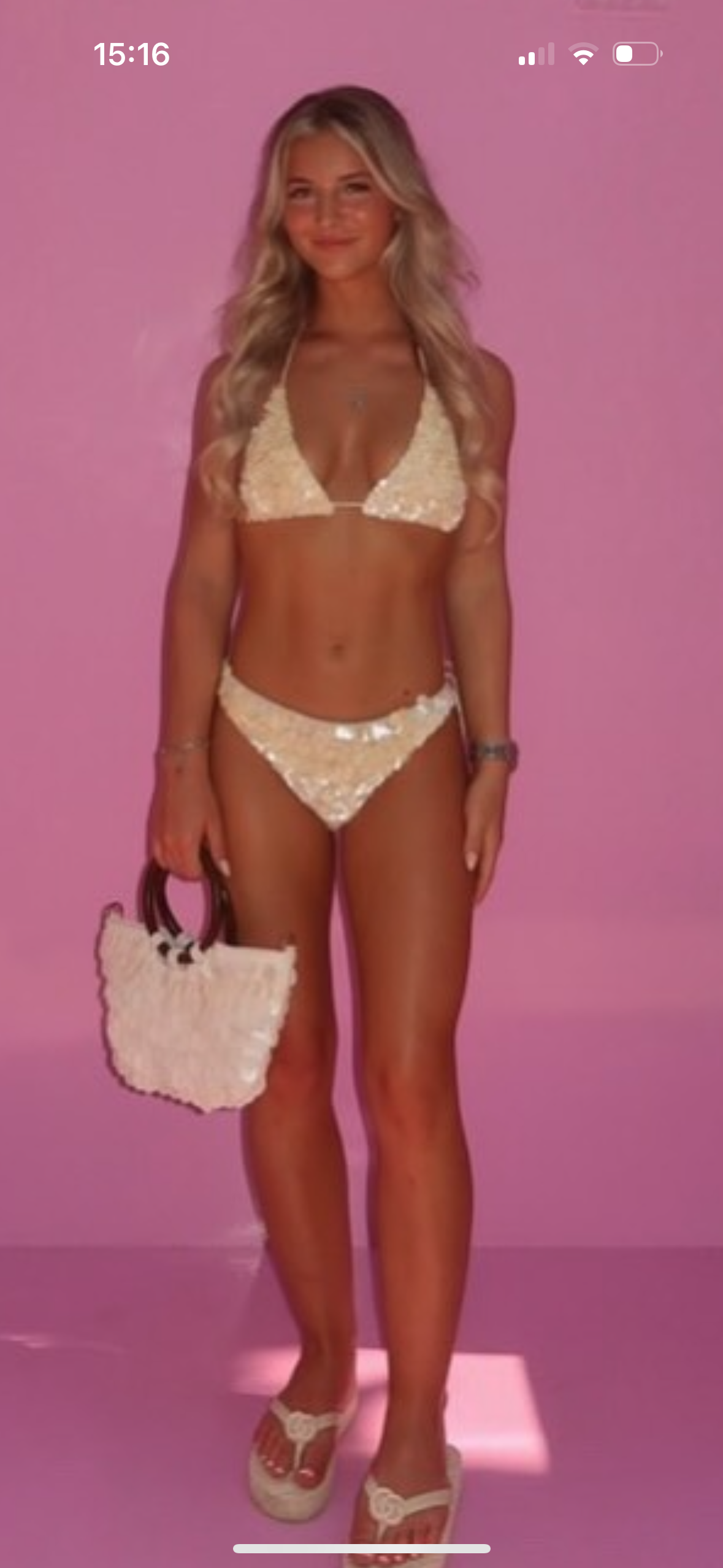 Pearl Shell Bikini bottoms- IN STOCK