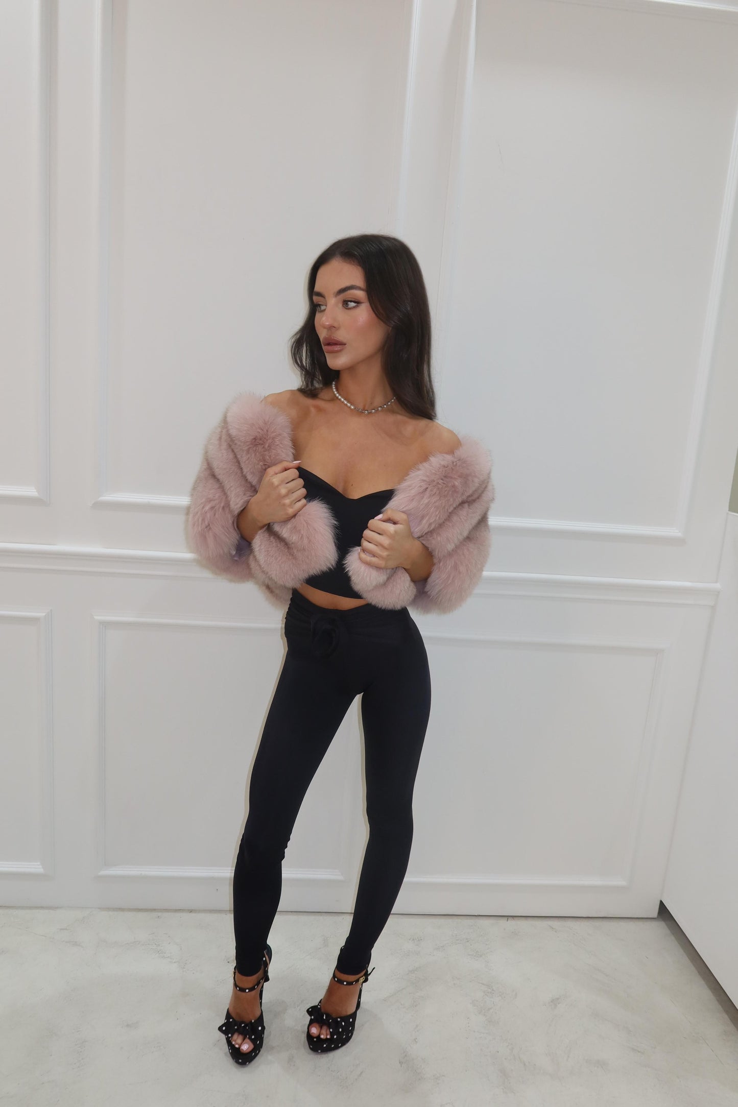 Rose Co Ord  Set - Black